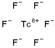 Technetium(VI) fluoride Struktur