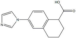 6-(1H-Imidazol-1-yl)tetralin-1-carboxylic acid Struktur