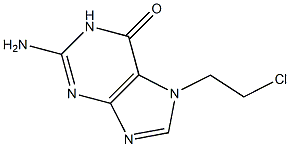 7-(2-Chloroethyl)guanine Struktur