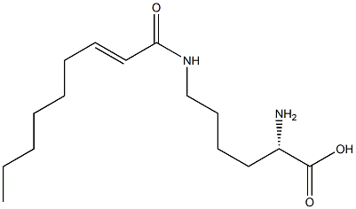 N6-(2-Nonenoyl)lysine Struktur