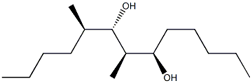 (5R,6S,7R,8R)-5,7-Dimethyltridecane-6,8-diol Struktur