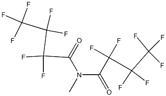 N-Methyl-N-(heptafluorobutyryl)-2,2,3,3,4,4,4-heptafluorobutanamide Struktur