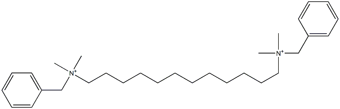 1,12-Dodecanediylbis(benzyldimethylaminium) Struktur