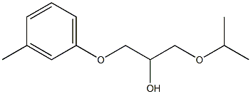 1-Isopropoxy-3-(m-tolyloxy)-2-propanol Struktur