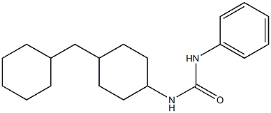 1-[4-(Cyclohexylmethyl)cyclohexyl]-3-phenylurea Struktur