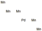 Pentamanganese palladium Struktur