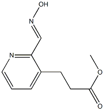 2-[(Hydroxyimino)methyl]pyridine-3-propanoic acid methyl ester Struktur