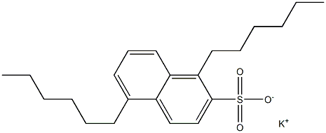 1,5-Dihexyl-2-naphthalenesulfonic acid potassium salt Struktur