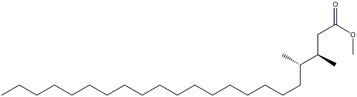 (3R,4S)-3,4-Dimethyldocosanoic acid methyl ester Struktur