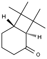 (1S,6S)-7,7,8,8-Tetramethylbicyclo[4.2.0]octan-2-one Struktur