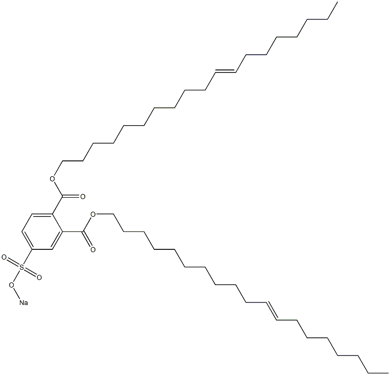 4-(Sodiosulfo)phthalic acid di(11-nonadecenyl) ester Struktur