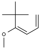 (E)-1-tert-Butyl-1-methoxy-1,3-butadiene Struktur