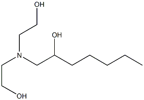 1-[Bis(2-hydroxyethyl)amino]-2-heptanol Struktur