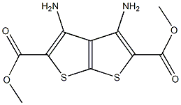 3,4-Diaminothieno[2,3-b]thiophene-2,5-dicarboxylic acid dimethyl ester Struktur