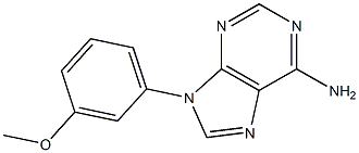 6-Amino-9-(3-methoxyphenyl)-9H-purine Struktur