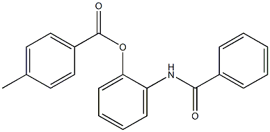 4-Methylbenzoic acid 2-benzoylaminophenyl ester Struktur