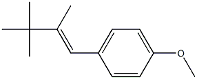 4-[(E)-2,3,3-Trimethyl-1-butenyl]-1-methoxybenzene Struktur