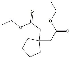 1,1-Cyclopentanediacetic acid diethyl ester Struktur