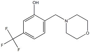 5-(Trifluoromethyl)-2-[morpholinomethyl]phenol Struktur