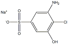 3-Amino-4-chloro-5-hydroxybenzenesulfonic acid sodium salt Struktur