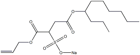 2-(Sodiosulfo)succinic acid 4-decyl 1-(2-propenyl) ester Struktur