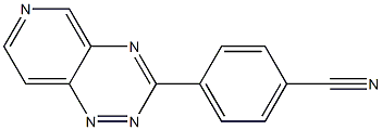 3-(4-Cyanophenyl)pyrido[3,4-e]-1,2,4-triazine Struktur