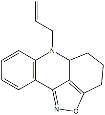 6-Allyl-4,5,5a,6-tetrahydro-3H-isoxazolo[5,4,3-kl]acridine Struktur