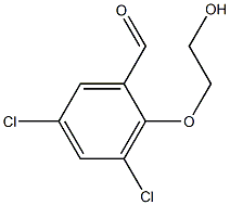 5-Chloro-3-chloro-2-(2-hydroxyethoxy)benzaldehyde Struktur