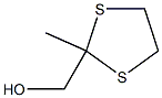 2-Methyl-1,3-dithiolane-2-methanol Struktur