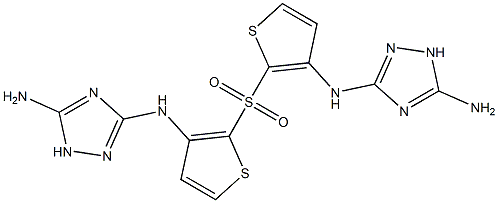 [(5-Amino-1H-1,2,4-triazol-3-yl)amino](2-thienyl) sulfone Struktur