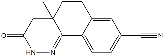 4,4a,5,6-Tetrahydro-4a-methyl-8-cyano-benzo[h]cinnolin-3(2H)-one Struktur