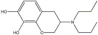 3,4-Dihydro-3-(dipropylamino)-2H-1-benzopyran-7,8-diol Struktur