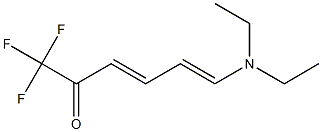 (3E,5E)-6-(Diethylamino)-1,1,1-trifluoro-3,5-hexadien-2-one Struktur