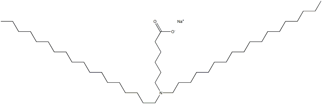 6-(Dioctadecylamino)hexanoic acid sodium salt Struktur