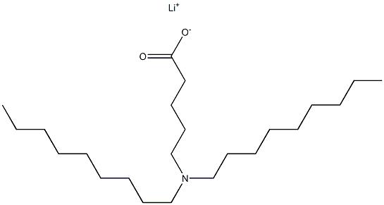 5-(Dinonylamino)valeric acid lithium salt Struktur