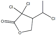 3,3-Dichloro-4-(1-chloroethyl)dihydrofuran-2(3H)-one Struktur