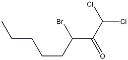 1,1-Dichloro-3-bromo-2-octanone Struktur