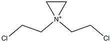 1,1-Bis(2-chloroethyl)aziridinium Struktur