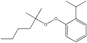 2-Isopropylphenyl 1,1-dimethylpentyl peroxide Struktur