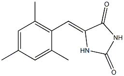 5-[2,4,6-Trimethylbenzylidene]imidazolidine-2,4-dione Struktur