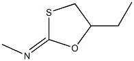 N-Methyl-5-ethyl-1,3-oxathiolan-2-imine Struktur