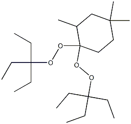 2,4,4-Trimethyl-1,1-bis(1,1-diethylpropylperoxy)cyclohexane Struktur