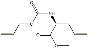 (2S)-2-(Allyloxycarbonylamino)-4-pentenoic acid methyl ester Struktur