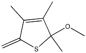 2-Methylene-3,4,5-trimethyl-5-methoxy-2,5-dihydrothiophene Struktur