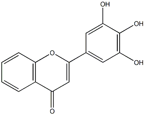 3',4',5'-Trihydroxyflavone Struktur