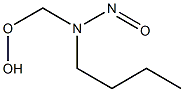 N-(Hydroperoxymethyl)-N-nitrosobutylamine Struktur