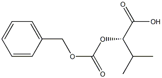 [S,(-)]-2-(Benzyloxycarbonyloxy)-3-methylbutyric acid Struktur