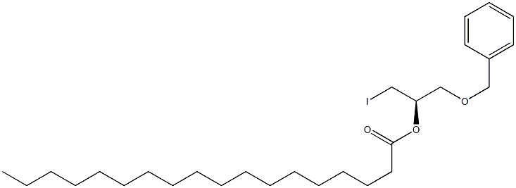 [R,(-)]-1-(Benzyloxy)-3-iodo-2-propanol stearate Struktur