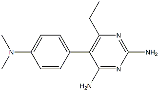 2,4-Diamino-6-ethyl-5-(4-(dimethylamino)phenyl)pyrimidine Struktur