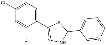 5-(2,4-Dichlorophenyl)-2,3-dihydro-2-(3-pyridinyl)-1,3,4-thiadiazole Struktur